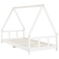 vidaXL Rám detskej postele biely 90x200 cm masívna borovica