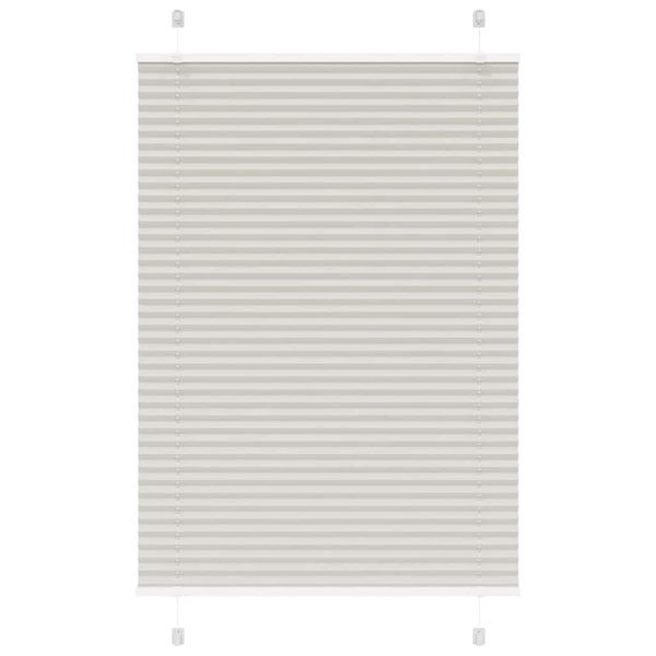 vidaXL plisovaná roleta svetlosivá 85x150 cm šírka látky 84,4 cm