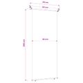 vidaXL Bočný markíz na balkón 60 x 250 cm 100% polyester, železo, oceľ