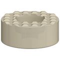 vidaXL Podložky na nohy stoličky 2 ks Priehľadná Ø 15 x 16 mm PVC
