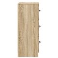 vidaXL Zásuvkový kabinet Dub sonoma 33 x 34,5 x 87 cm Kompozitné drevo