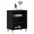 vidaXL Servírovacia skriňa Čierny dub 57 x 35 x 70 cm Kompozitné drevo
