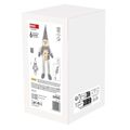 LED vianočný snehuliak sediaci, 31 cm, 3× AA, vnút., teplá biela