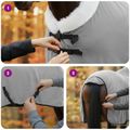 vidaXL Plášť pre kone Úplne svetlo šedá 75 cm Polárna fleece