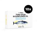 Steak z tuniaka v slnečnicovom oleji - GymBeam, 10 x 110 g