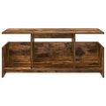 vidaXL TV stolík 102 x 35 x 45 cm Dymová dub Kompozitné drevo