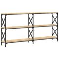 vidaXL Konzolový stolík dub sonoma 200x28x80,5 cm kompozitné drevo