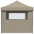 vidaXL Párty stan 292 x 440 x 315 cm Sivohnedá Oxfordská látka