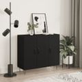 vidaXL Komoda biela 90x34x80 cm kompozitné drevo