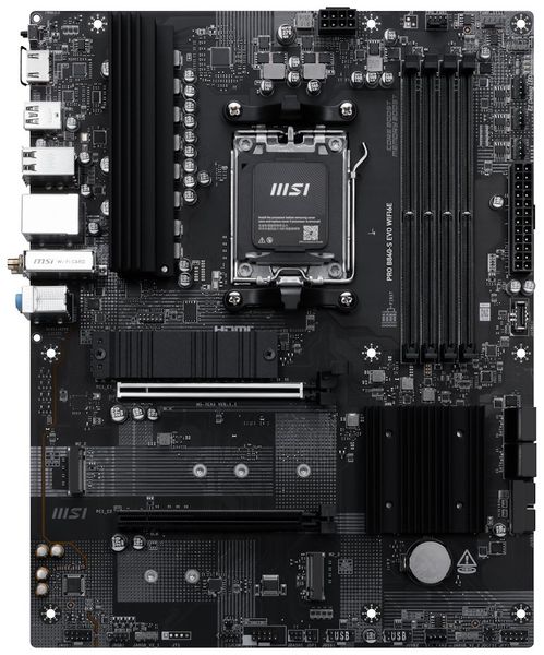 OPRAVENÉ - MSI PRO B840-S EVO WIFI6E / AMD B840 / AM5 / 4x DDR5 / 3x M.2 / HDMI / ATX Základní deska, AMD B840, AM5, 4× DDR5 DIMM (max. 256GB), Wi-Fi, 3× M.2, HDMI, USB-C, ATX - OPRAVENÉ