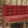 vidaXL Vankúš na vonkajšiu pohovku Polyester vínovo červená 60 x 60 cm