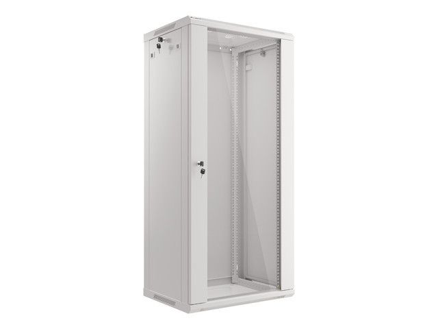 LANBERG RACKOVÁ SKRIŇA 19'' NÁSTENNÁ 27U/600X450 (FLAT PACK) ŠEDÁ V2