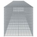 vidaXL Gabiónový kôš s krytom 850x100x100 cm pozinkované železo