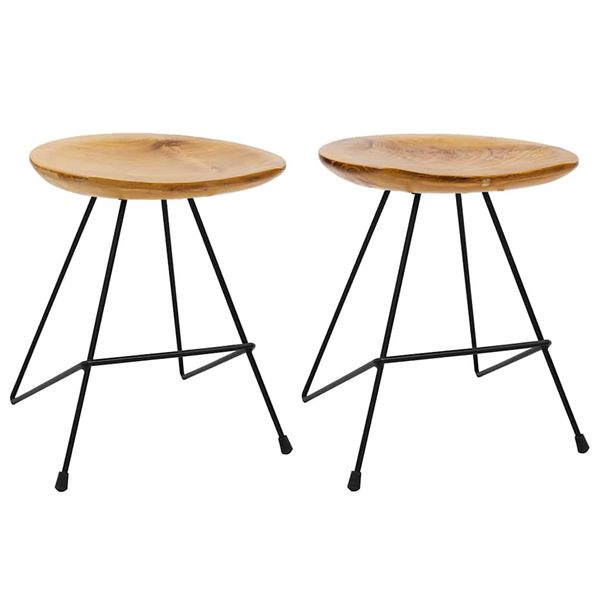 vidaXL Stoličky 2 ks teakový masív