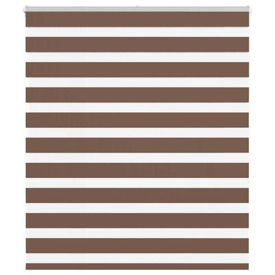 vidaXL Zebra roleta hnedá 120x150 cm šírka látky 115,9cm polyester