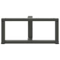 vidaXL Nohy konferenčného stolíka v tvare T, 2 ks, antracitové, 60x25x(30-31) cm, oceľ