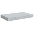 vidaXL Plávajúce nástenné police 2 ks betónovo-sivé 40x23x3,8 cm MDF