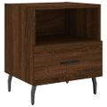 vidaXL Nočný stolík hnedý dub 40x35x47,5 cm kompozitné drevo