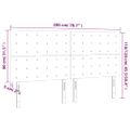 VidaXL Čelo postele hnedé 200x5x118/128 cm umelá koža