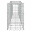 vidaXL Oblúkové gabionové koše 7 ks 400x50x80/100cm pozinkované železo