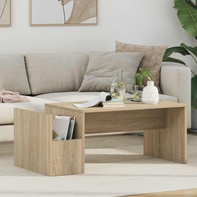 vidaXL Konferenčný stolík Sonoma dub 90 x 45 x 35 cm Kompozitné drevo