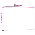 vidaXL Nástenná magnetická tabuľa čierna 60x40 cm tvrdené sklo