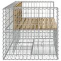 vidaXL Záhradná lavica gabiónový dizajn 143x71x65,5cm impreg. borovica