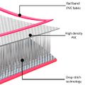 vidaXL Nafukovacia žinenka s pumpou 700x100x15 cm, PVC, ružová