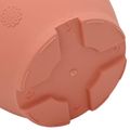 vidaXL Kvetináče 6 ks Tehlovo červená Ø 34 x 28 cm Plast