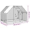 vidaXL Kurník 268x200x190 cm impregnovaná masívna borovica