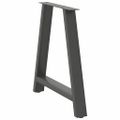 vidaXL Nohy k jedálenskému stolu v tvare A, 2 ks, antracitové, 70 x (72-73) cm, oceľ