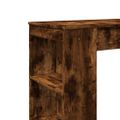 vidaXL Barový stôl a police dymový dub 95x47x103,5 cm kompozitné drevo