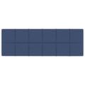 vidaXL Nástenné panely 12 ks modré 90x30 cm látka 3,24 m²