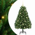 vidaXL Umelý Sklápací Vianočný Stromček Zelená 120 cm PVC a oceľ
