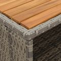 vidaXL Skrinkový Sivá 70 x 50 x 87 cm Polyester a Roly Rattan