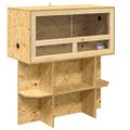 vidaXL Terárium Hnedá 80 x 40 x 90 cm OSB