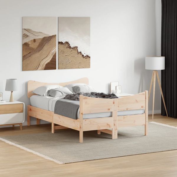 vidaXL Posteľ s matracom 120x200 cm borovicový masív