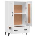 vidaXL Vysoká skrinka biela 70x31x115 cm spracované drevo