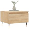 vidaXL Konferenčný stolík dub sonoma 50x46x35 cm kompozitné drevo