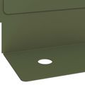 vidaXL Obrubník trávnika 20 ks 102 x 4 x 4 cm Oceľ Olivovo zelená