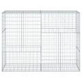 vidaXL Gabiónový kôš s krytom 200x50x150 cm pozinkované železo