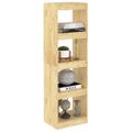 vidaXL Knižnica/deliaca stena 40x30x135,5 cm, borovicový masív