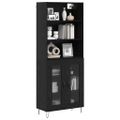 vidaXL Highboard 2 ks Čierny dub 69,5 x 34 x 180 cm