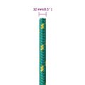 vidaXL Lodné lano zelené 12 mm 25 m polypropylén