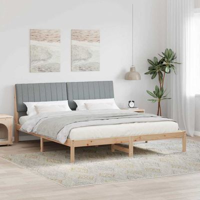 vidaXL Rám postele Hnedá 180 x 200 cm Masívne borovicové drevo