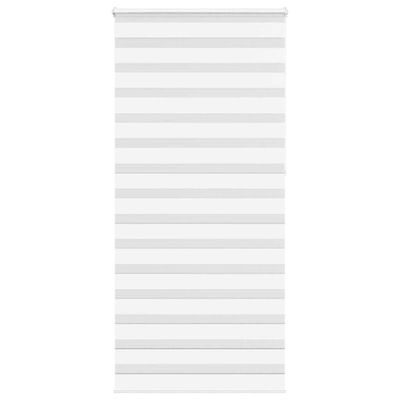 vidaXL Zebra roleta biela 100x230 cm šírka látky 95,9 cm polyester