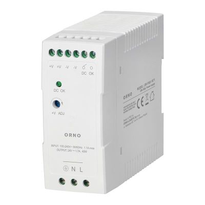 ORNO OR-PSU-1671 Priemyselný zdroj spínaný 24V DC 2,5A 60W na DIN lištu