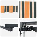 vidaXL Rám markízy Zelená a žltá 500 × 300 cm Polyester s PU povrchom