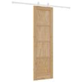 vidaXL Posuvné dvere Prírodná a biela 61 x 198,5 cm Borovicový masív