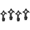 vidaXL Kovanie na posuvné dvere 2 ks čierne 183 cm oceľové
